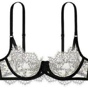 Victorias Secret Chantilly Lace Unlined Demi Bra